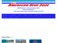 Tablet Screenshot of americandivezone.com